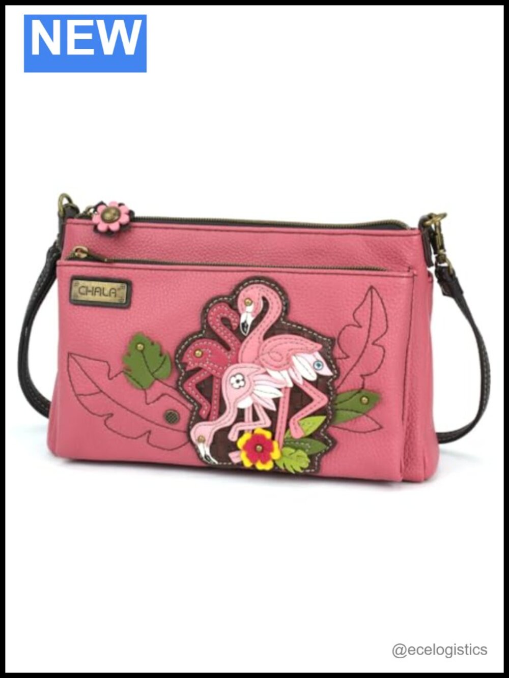 Chala Vegan Leather Crossbody Bag RFID Protected Detachable Straps
